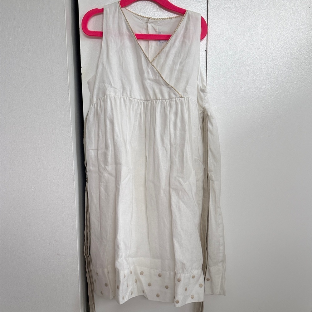 Elegant White JACADI Kids Dress